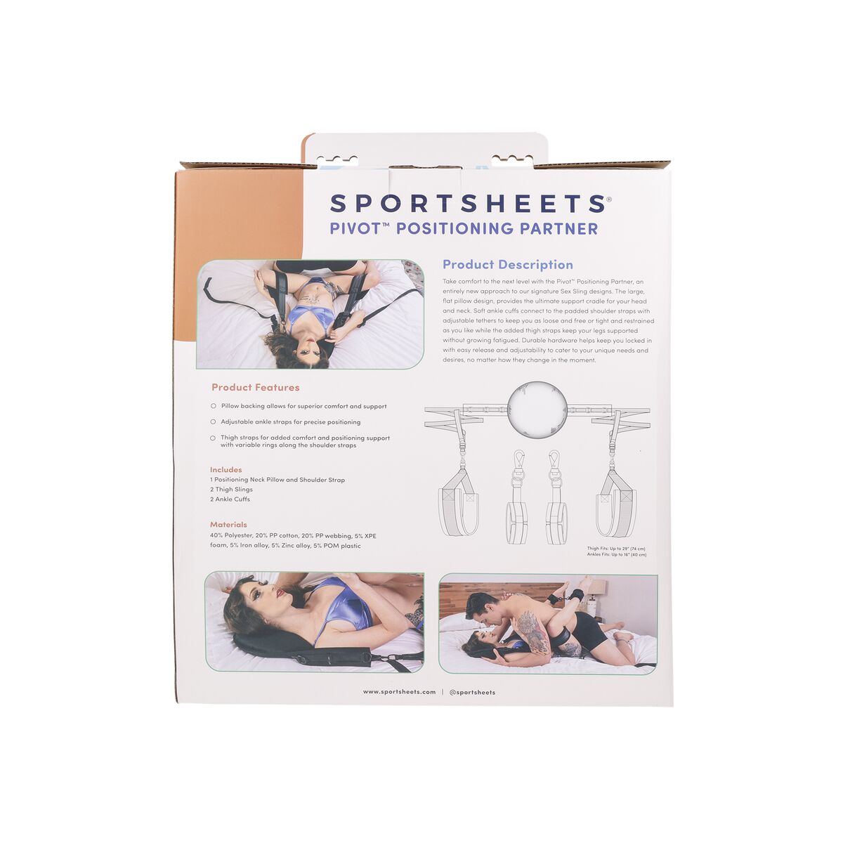 Kit de Bondage Cordage Réglable Sportsheets Pivot